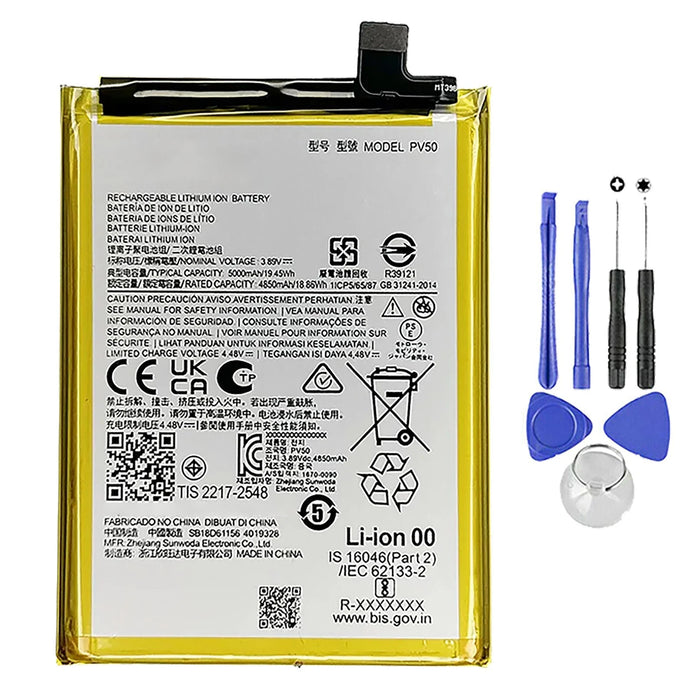 Batteria per MOTOROLA G73 (5G) | PV50 - XT2237 da 5000MAH con KIT CACCIAVITI