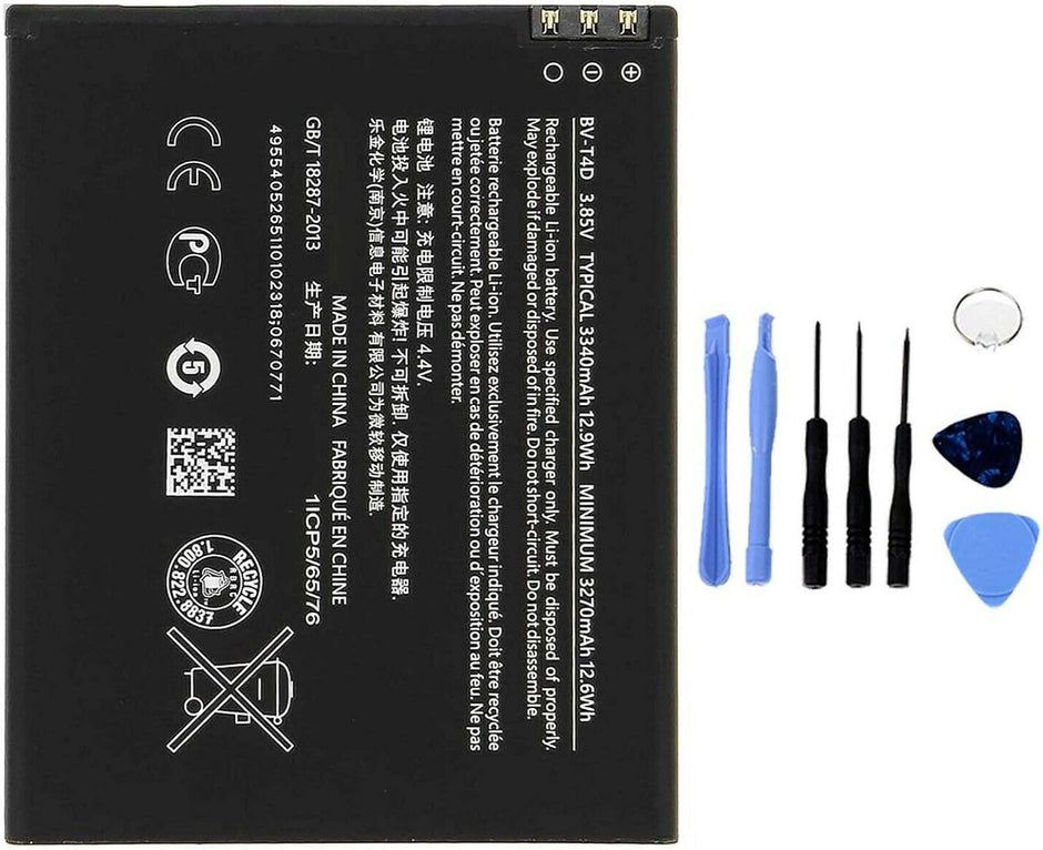 Batteria per NOKIA BV-T4D MICROSOFT LUMIA 950XL da 3340MAH con KIT CACCIAVITI