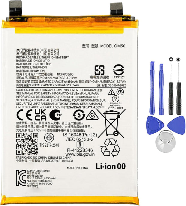 Batteria per MOTOROLA EDGE 40 NEO - QM50 da 5000MAH XT2307 con KIT CACCIAVITI