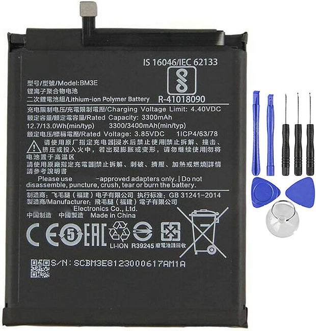 Batteria per XIAOMI MI 8 MI8 BM3E da 3400mAh con KIT CACCIAVITI