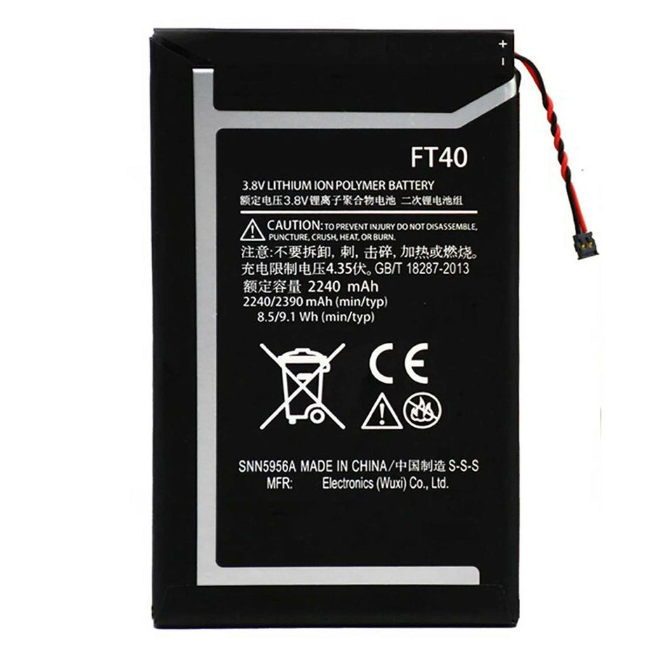 Batteria per MOTOROLA MOTO E2 (2ND GEN) FT40 da 2390MAH  con KIT CACCIAVITI