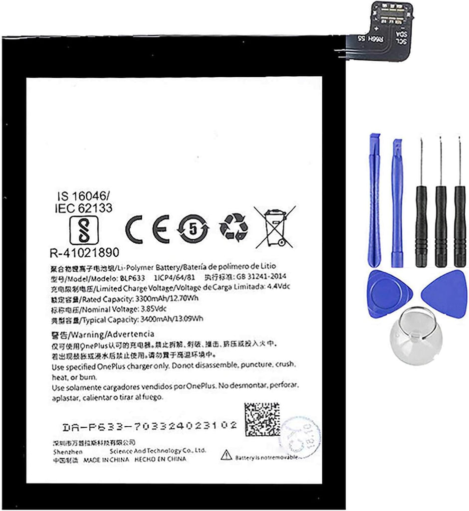 Batteria per ONEPLUS 1+ BLP633 PER ONE PLUS 3T da 3400MAH con KIT CACCIAVITI