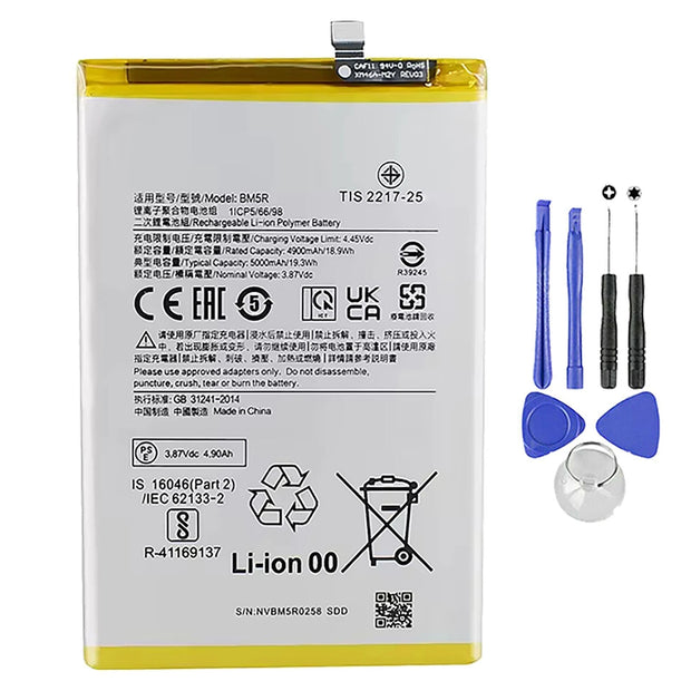 Batteria per XIAOMI BM5R REDMI 12 (5G) | POCO M6 PRO da 5000MAH con KIT CACCIAVITI
