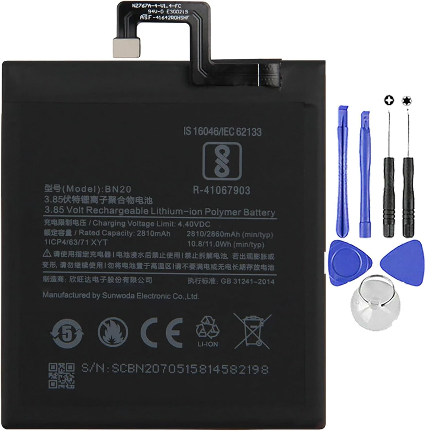 Batteria per XIAOMI MI 5C 5 C - BN20 da 2860MAH con KIT CACCIAVITI