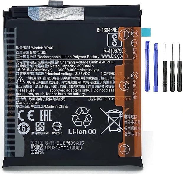 Batteria per XIAOMI BP40 MI 9T PRO | REDMI K20 PRO da 4000MAH con KIT CACCIAVITI