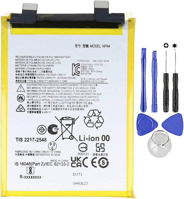 Batteria per MOTOROLA MOTO EDGE 30 FUSION | EDGE 40 | NP44 da 4400MAH con KIT CACCIAVITI