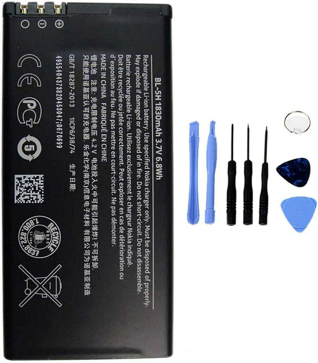 Batteria per NOKIA BL-5H LUMIA 630 635 638 da 1830MAH con KIT CACCIAVITI