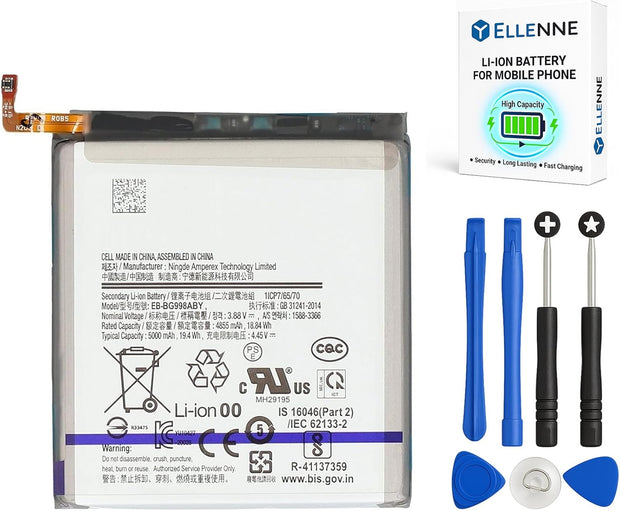 Batteria per Samsung Galaxy S21 ULTRA EB-BG998ABY SM-G998 5000MAH con KIT CACCIAVITI