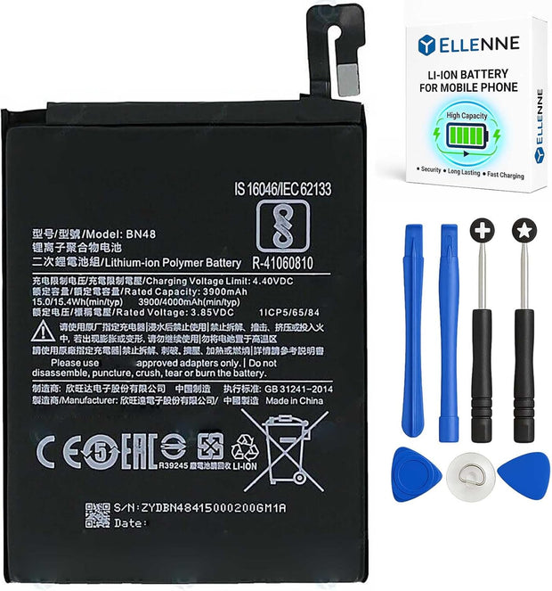 Batteria per XIAOMI BN48 PER REDMI NOTE 6 PRO da 4000MAH con KIT CACCIAVITI