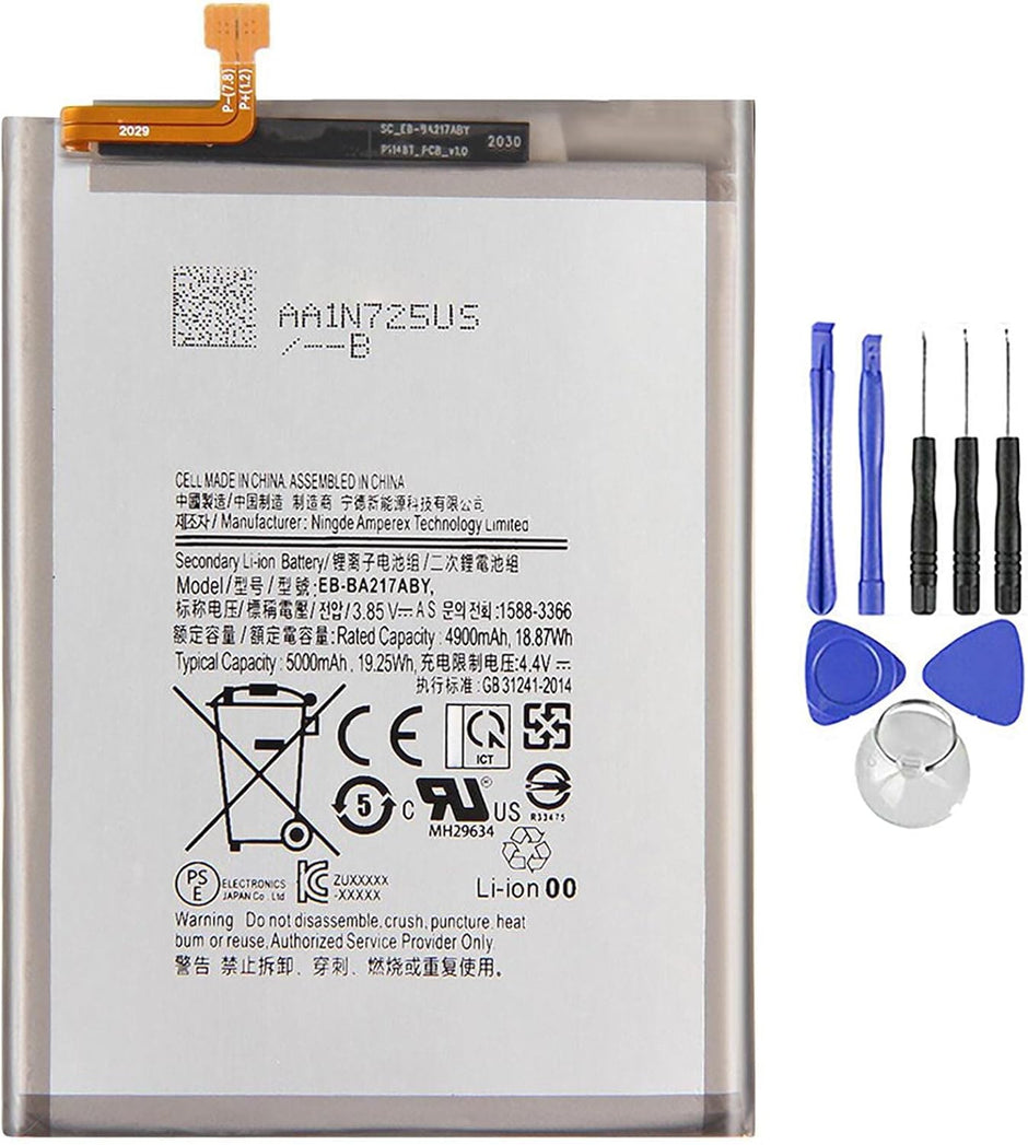 Batteria per Samsung Galaxy A12 / A21S EB-BA217ABY 5000MAH con KIT CACCIAVITI