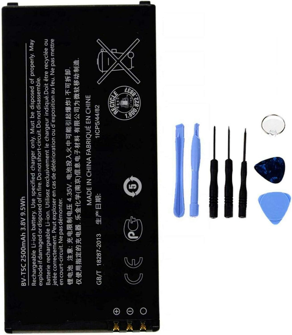 Batteria per NOKIA BV-T5C MICROSOFT LUMIA 640 LTE DUAL SIM da 2500MAH con KIT CACCIAVITI