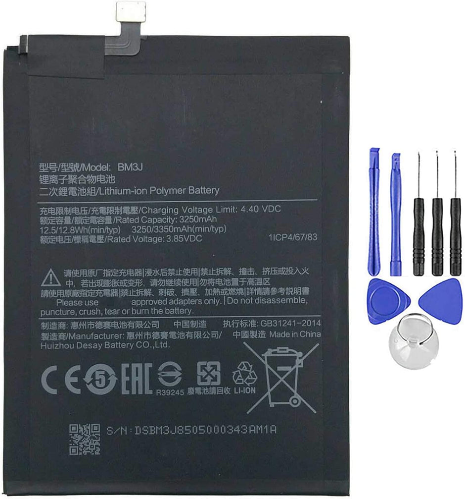 Batteria per XIAOMI MI 8 LITE MI8 BM3J da 3350MAH con KIT CACCIAVITI