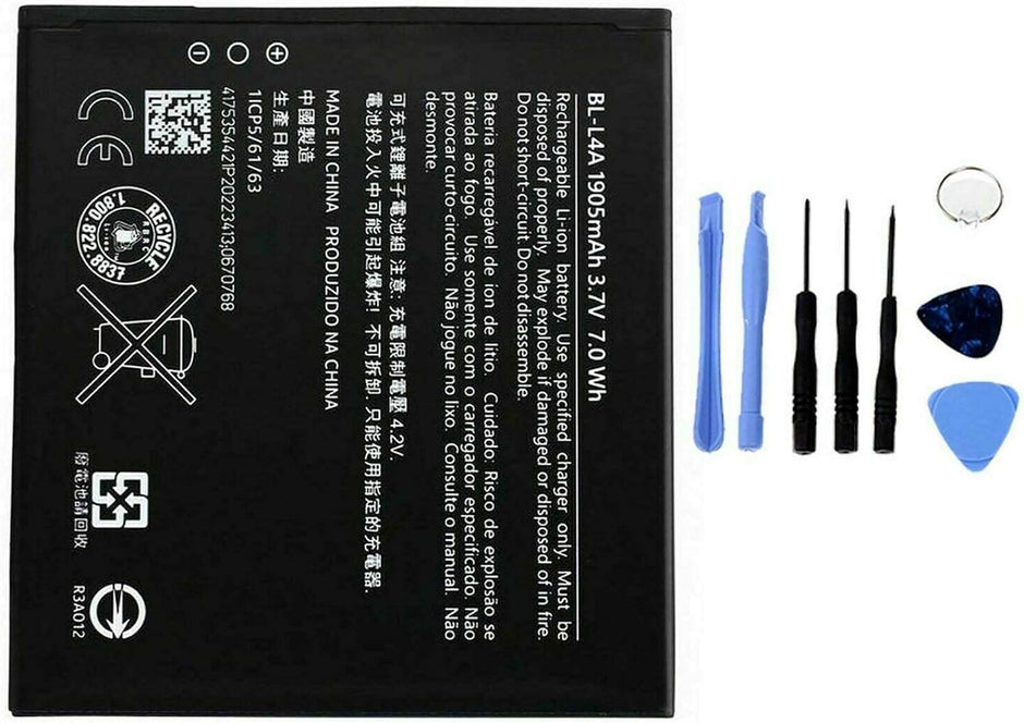 Batteria per NOKIA LUMIA 535 540 BL-L4A da 1905MAH con KIT CACCIAVITI
