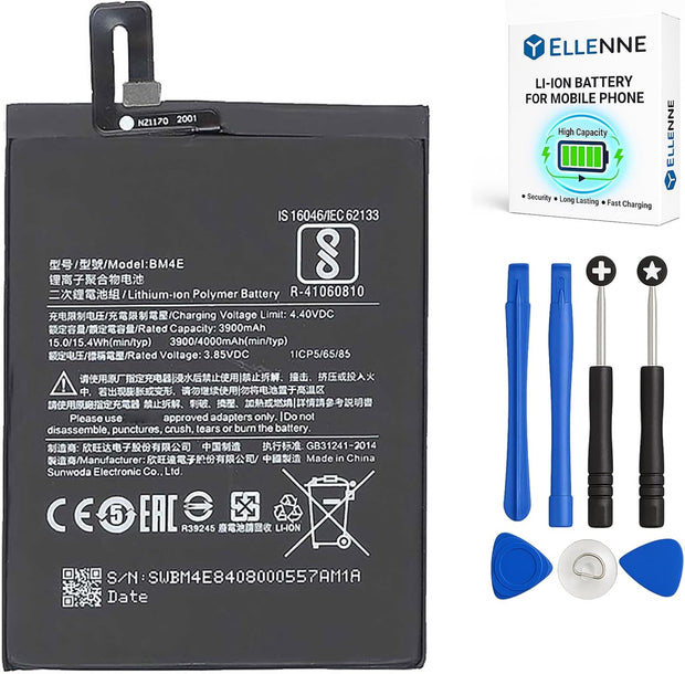 Batteria per XIAOMI POCOPHONE F1 M1805E10A BM4E da 4000MAH con KIT CACCIAVITI