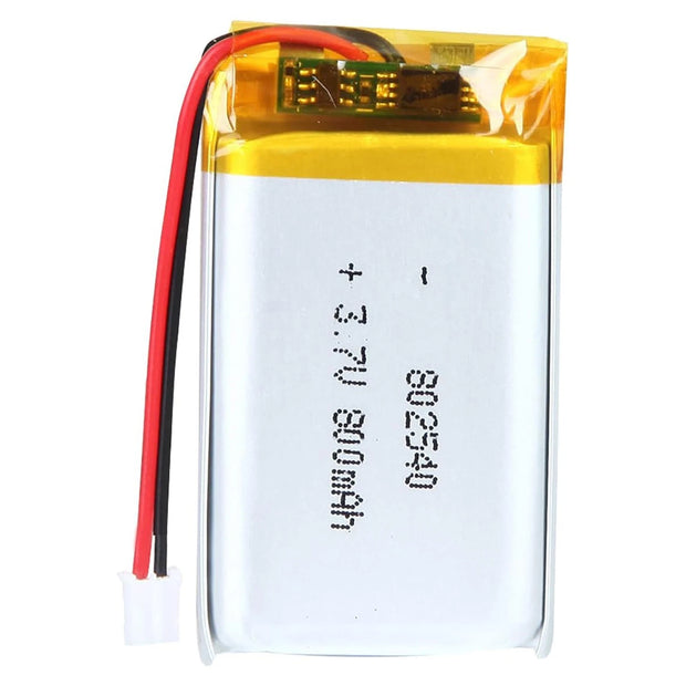 Batteria LIPO DIY 802540 3,7V DC 800mAh CONNETTORI 2P-PH