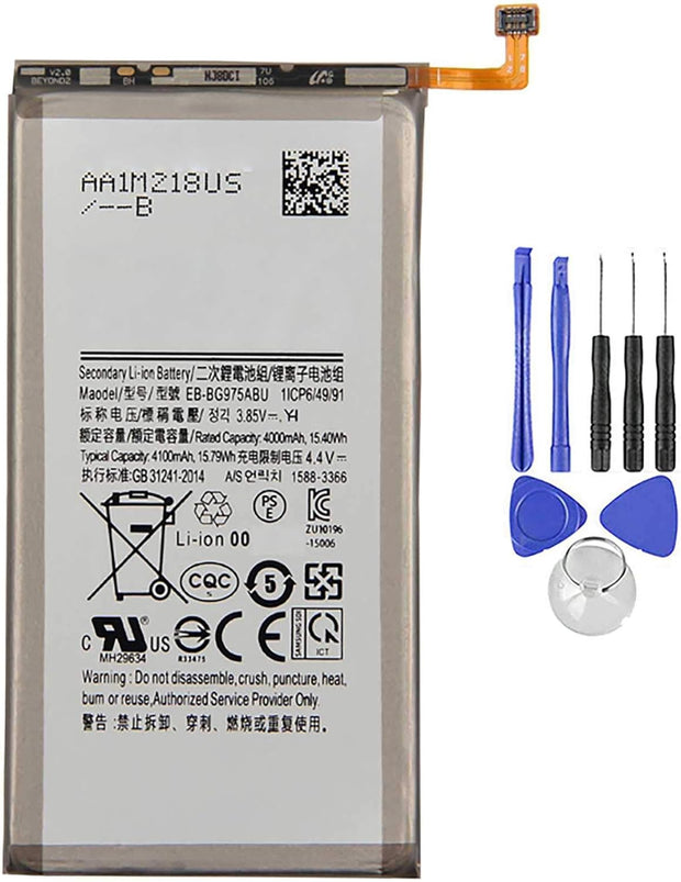 Batteria per Samsung Galaxy S10+ PLUS SM-G975F EB-BG975ABU 4100MAH con KIT CACCIAVITI