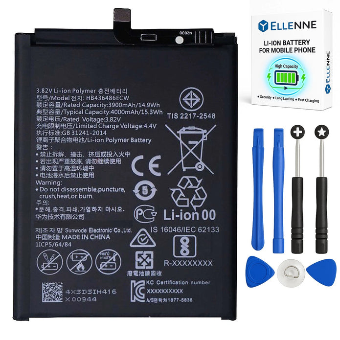 Batteria per Huawei P20 PRO | MATE 10 | MATE 10 PRO | MATE 20 HB436486ECW con KIT CACCIAVITI