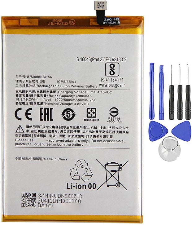Batteria per XIAOMI REDMI 9C | 9A | POCO M2 PRO BN56 da 5000MAH con KIT CACCIAVITI