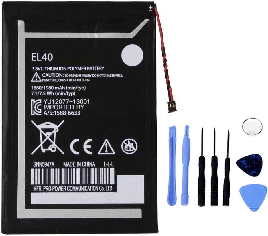 Batteria per MOTOROLA MOTO E | EL40 da 1980Mah XT1012 XT1022 con KIT CACCIAVITI