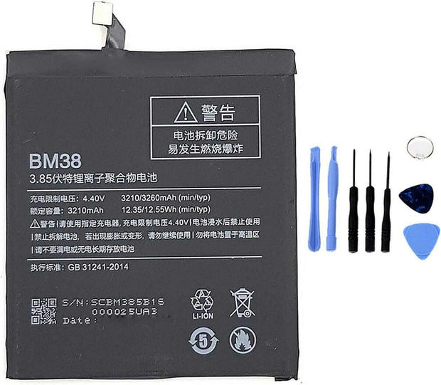 Batteria per XIAOMI REDMI MI 4S MI4S BM38 da 3210MAH con KIT CACCIAVITI
