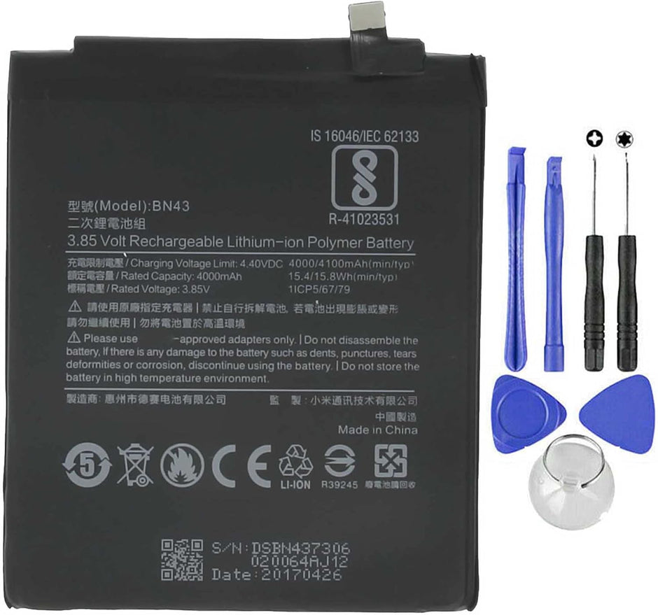 Batteria per XIAOMI REDMI NOTE 4X BN43 da 4100MAH con KIT CACCIAVITI