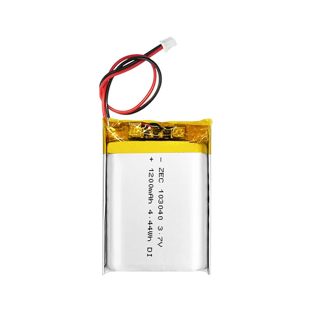 Batteria LIPO DIY 103040 3,7V DC 1.200mAh CONNETTORI 2P-PH