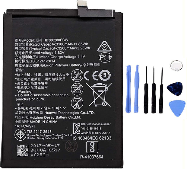 Batteria per Huawei P10 | HONOR 9 HB386280ECW 3200MAH con KIT CACCIAVITI