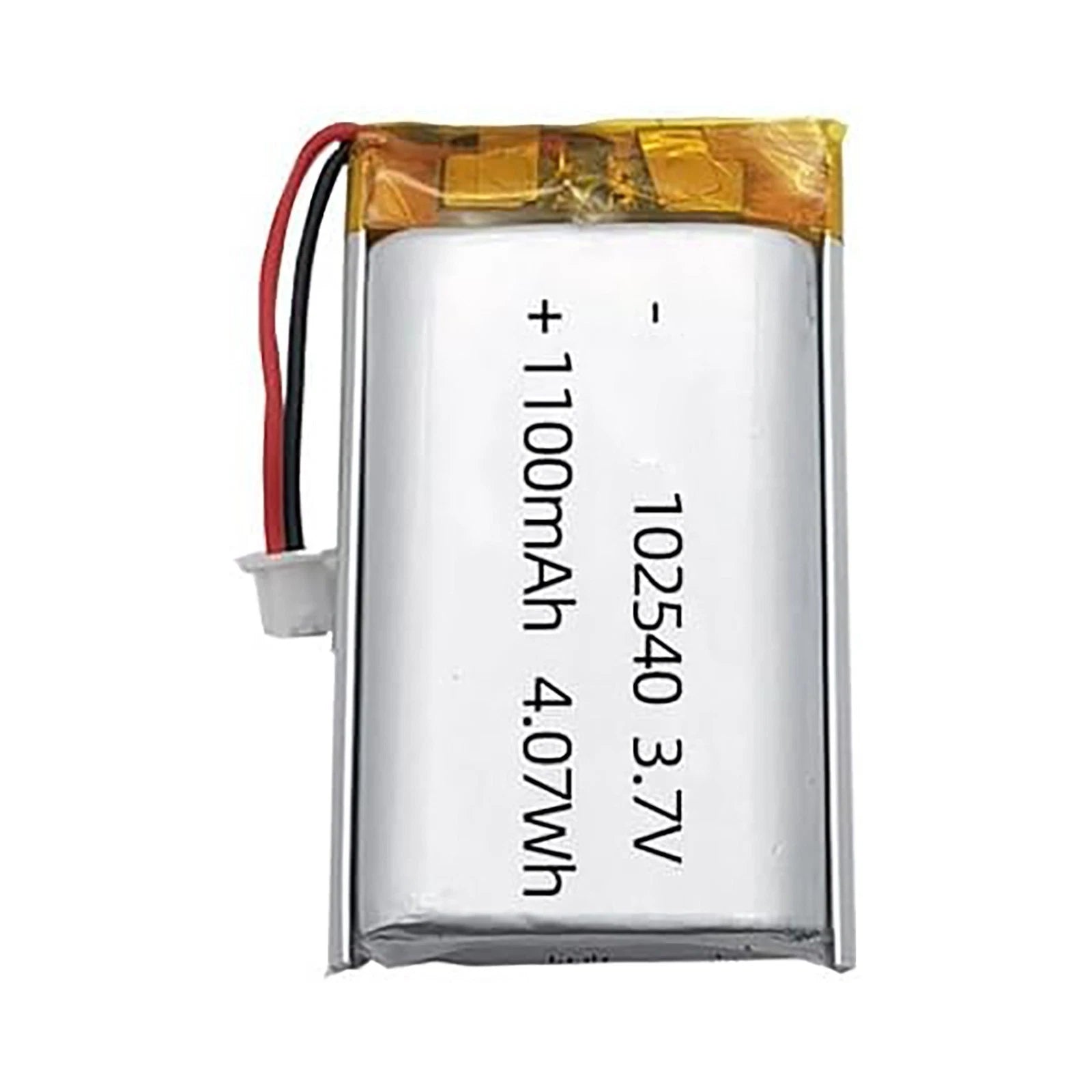 Batteria LIPO DIY 102540 3,7V DC 1.100mAh CONNETTORI 2P-PH