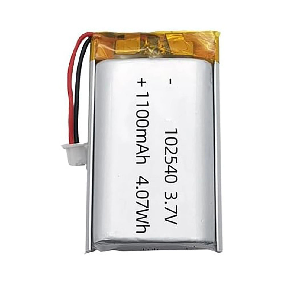 Batteria LIPO DIY 102540 3,7V DC 1.100mAh CONNETTORI 2P-PH