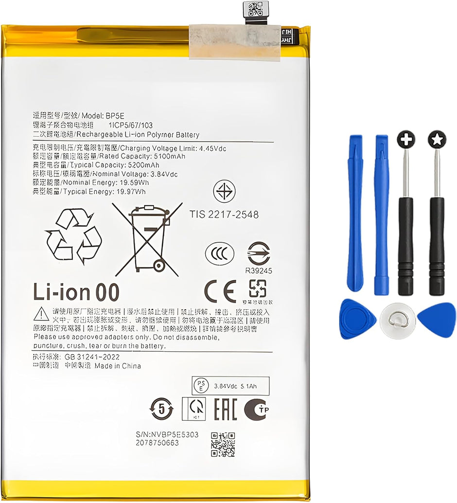 Batteria per XIAOMI Redmi A5 4G BP5E da 5200mAh con KIT CACCIAVITI