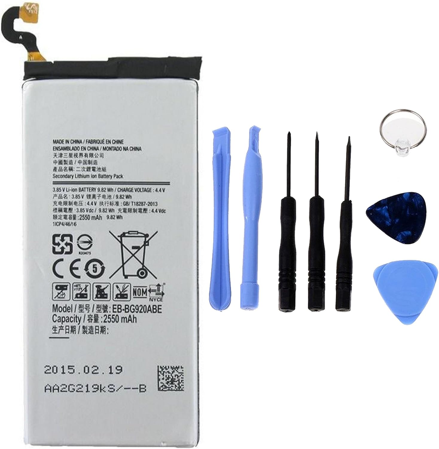 Batteria per Samsung Galaxy S6 G920F EB-BG920ABE con KIT CACCIAVITI