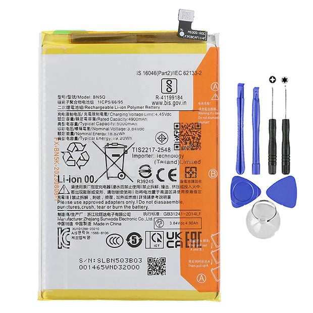 Batteria per XIAOMI BN5Q REDMI 13C | POCO C65 da 5000MAH con KIT CACCIAVITI