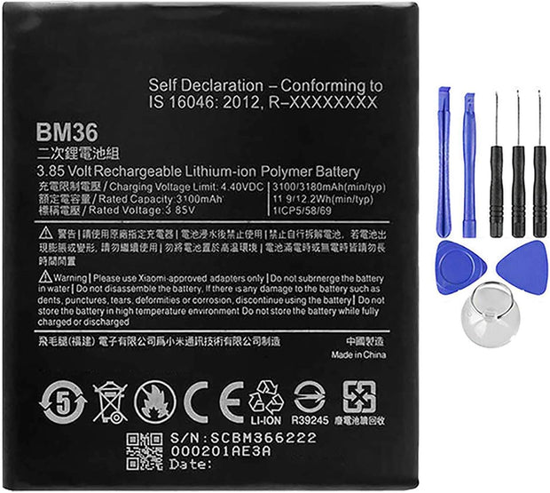 Batteria per XIAOMI MI 5S BM36 da 3200MAH con KIT CACCIAVITI