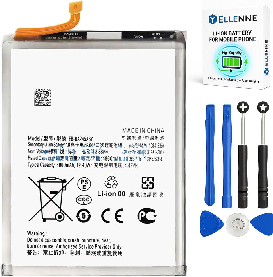 Batteria per Samsung Galaxy A24 (4G) A245 / EB-BA245ABY 5000MAH con KIT CACCIAVITI