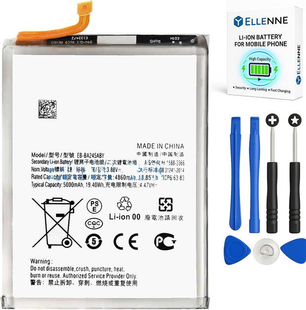 Batteria per Samsung Galaxy A24 (4G) A245 / EB-BA245ABY 5000MAH con KIT CACCIAVITI