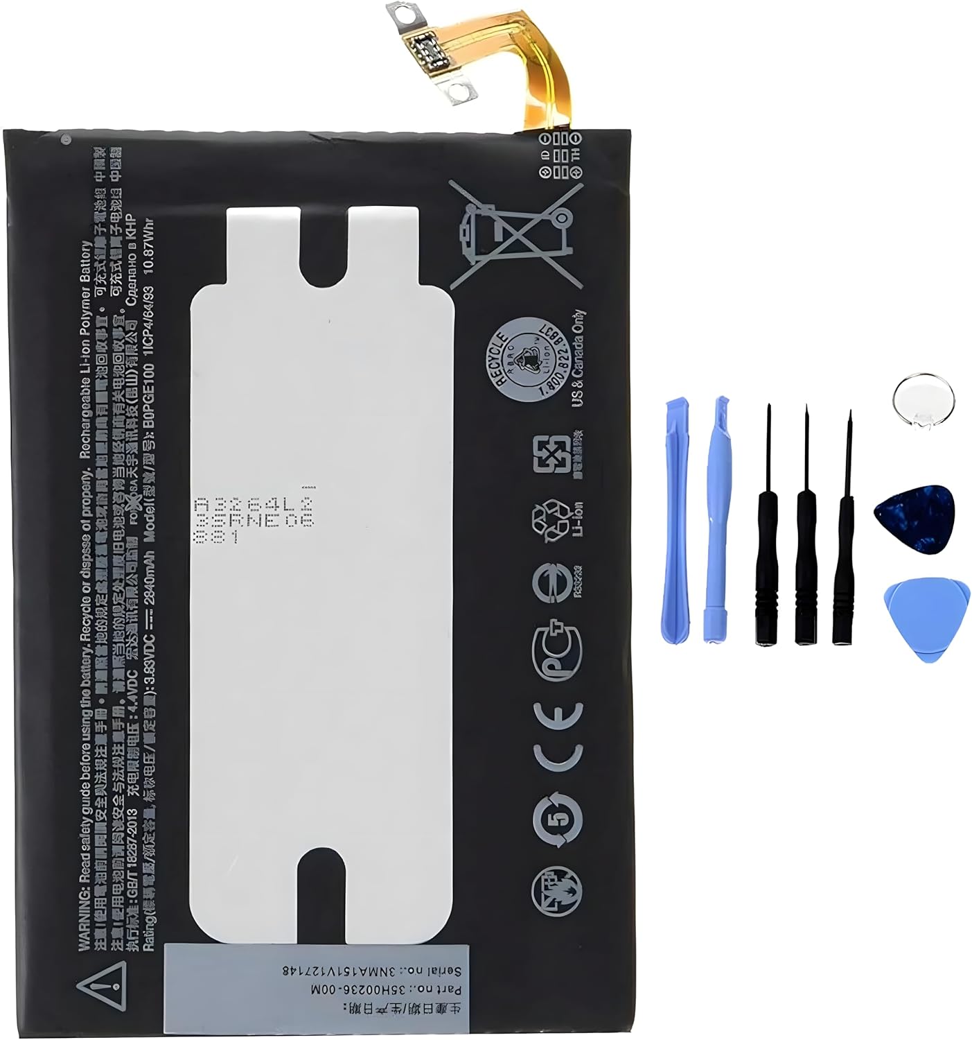 Batteria per HTC ONE M9 B0PGE100 da 2840MAH con KIT CACCIAVITI