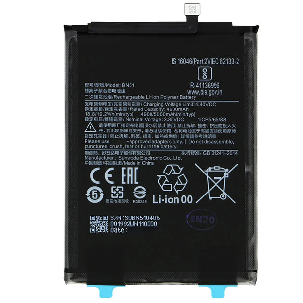 Batteria per XIAOMI REDMI MI 8 | 8A BN51 da 5000MAH con KIT CACCIAVITI