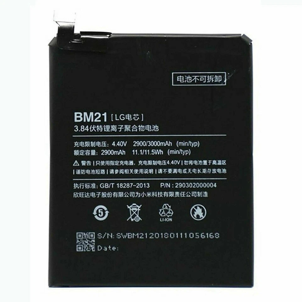 Batteria per XIAOMI REDMI MI NOTE | MI NOTE PRO BM21 da 2900MAH con KIT CACCIAVITI