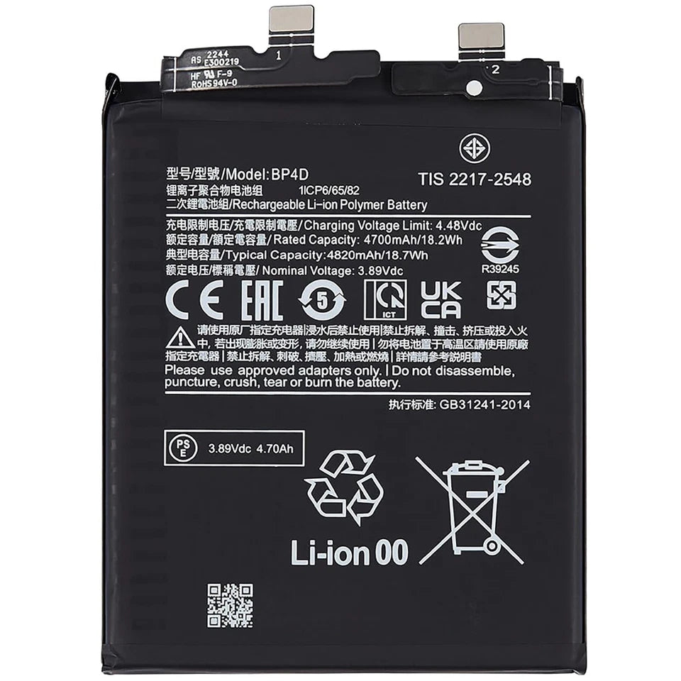 Batteria per XIAOMI 13 PRO BP4D MI da 4820MAH con KIT CACCIAVITI