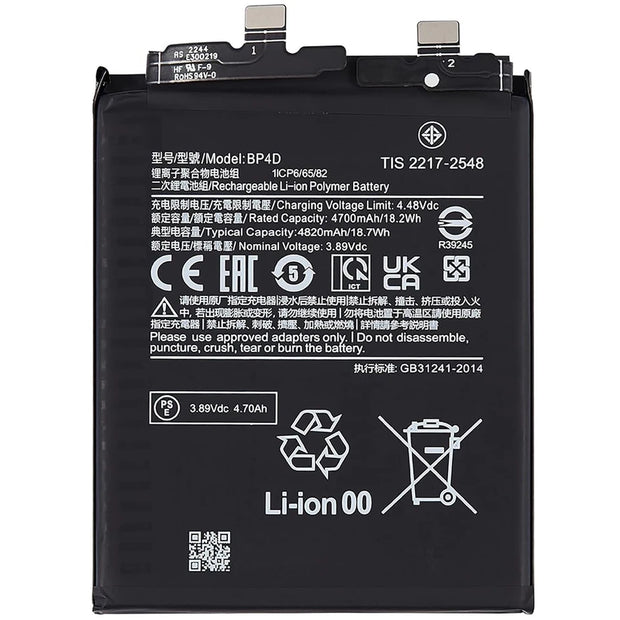 Batteria per XIAOMI 13 PRO BP4D MI da 4820MAH con KIT CACCIAVITI