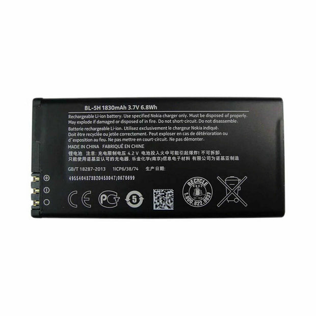 Batteria per NOKIA BL-5H LUMIA 630 635 638 da 1830MAH con KIT CACCIAVITI