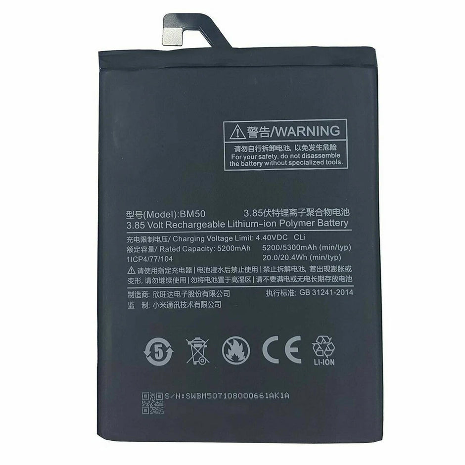 Batteria per XIAOMI REDMI MI MAX 2 MIMAX2 BM50 da 5200MAH con KIT CACCIAVITI