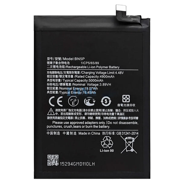 Batteria per XIAOMI BN5P REDMI NOTE 13 5G | NOTE 13 4G da 5000MAH con KIT CACCIAVITI