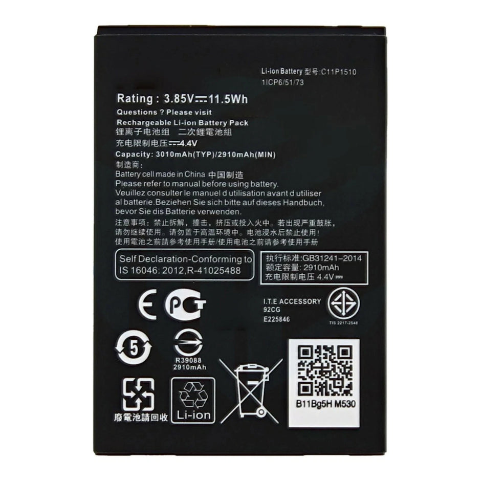 Batteria per ASUS ZENFONE GO TV C11P1510 ZB551KL B11P1510 3010MAH con KIT CACCIAVITI
