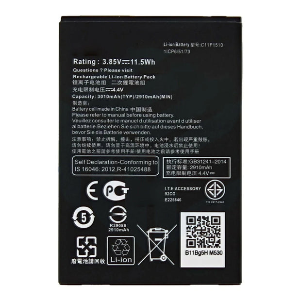 Batteria per ASUS ZENFONE GO TV C11P1510 ZB551KL B11P1510 3010MAH con KIT CACCIAVITI