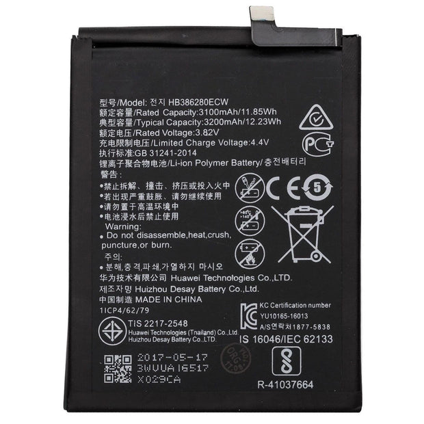 Batteria per Huawei P10 | HONOR 9 HB386280ECW 3200MAH con KIT CACCIAVITI
