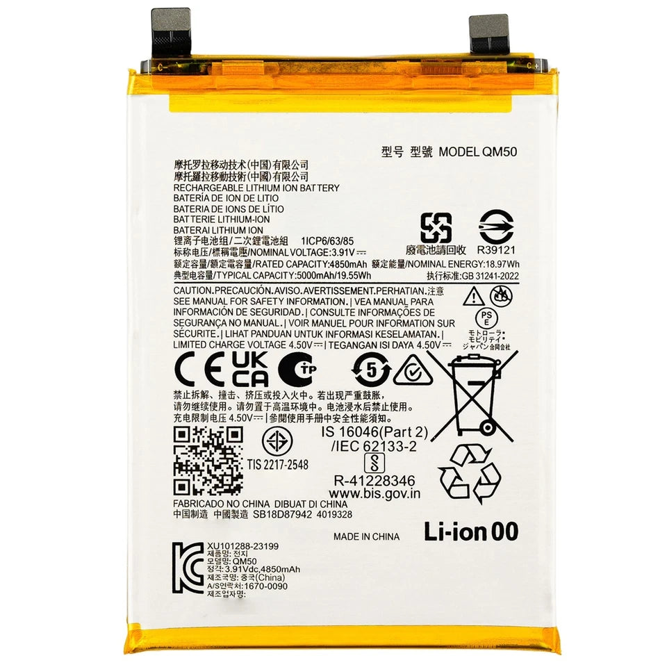 Batteria per MOTOROLA EDGE 40 NEO - QM50 da 5000MAH XT2307 con KIT CACCIAVITI