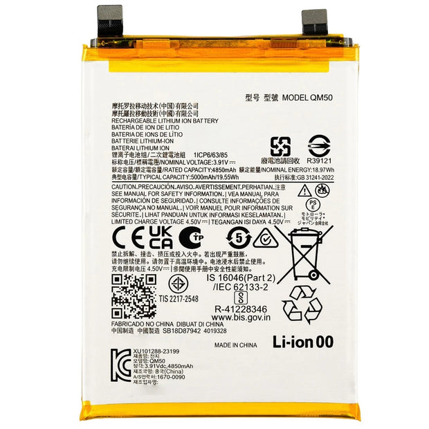 Batteria per MOTOROLA EDGE 40 NEO - QM50 da 5000MAH XT2307 con KIT CACCIAVITI