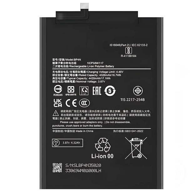 Batteria per XIAOMI POCO F6 / PAD 6 BP4N da 4420mAh con KIT CACCIAVITI