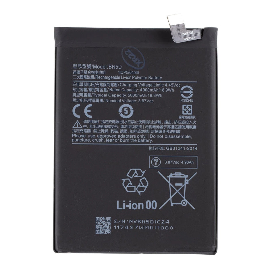 Batteria per XIAOMI BN5D NOTE 11 | NOTE 11S | POCO M4 PRO da 5000MAH con KIT CACCIAVITI